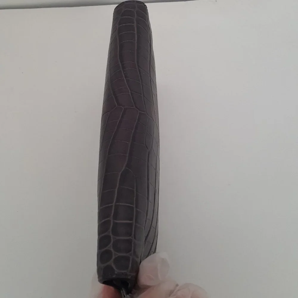 MICHAEL KORS JET SET CHARM LARGE WALLET ON A CHAIN BROWN  Leather Crocodile - Picture 8 of 16